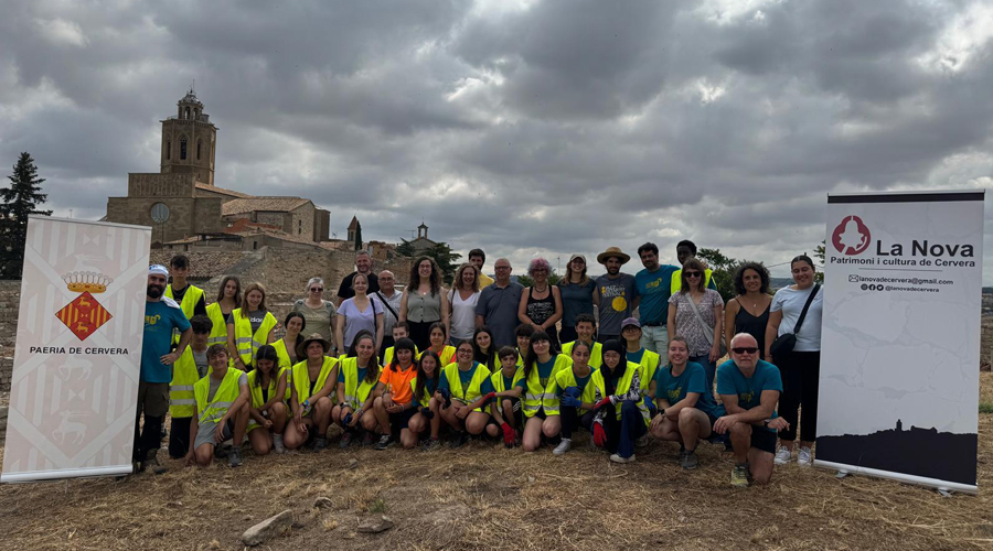 Visita al camp de treballs treballs arqueològics i patrimonials al Castell de Cervera (Govern.cat)