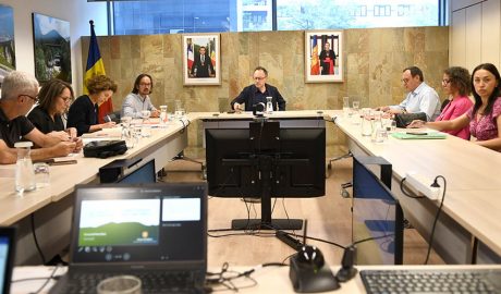 Els membres del Pacte d’Estat per a l’Acord d’associació, aquest dijous