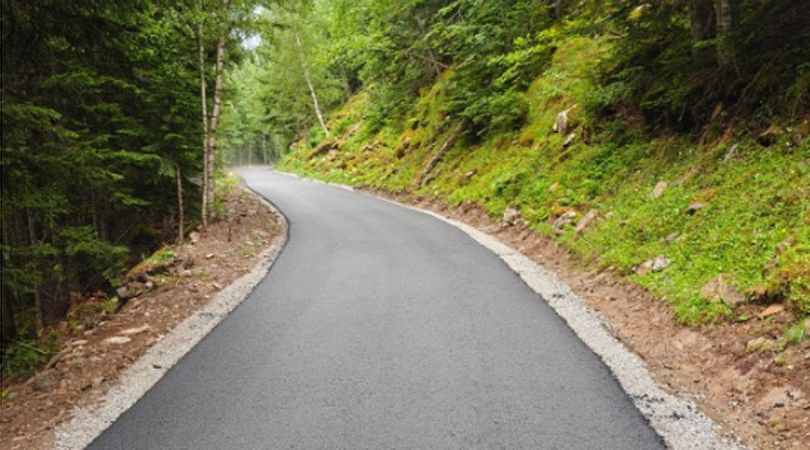La pista forestal de Boet un cop pavimentada (Govern.cat)