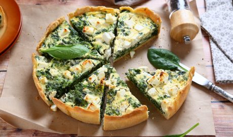 Una quiche d'espinacs