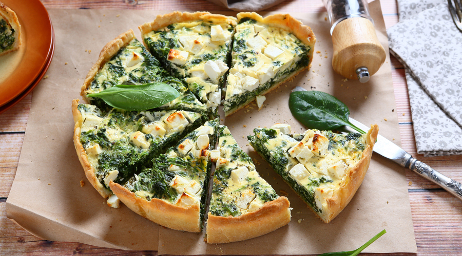 Una quiche d'espinacs (Getty images)