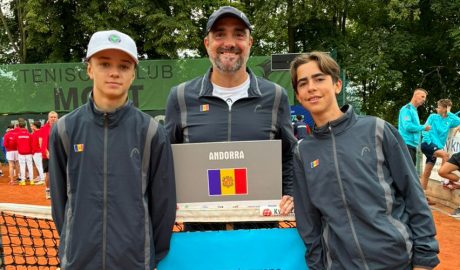 Els joves tennistes andorrans, a Most