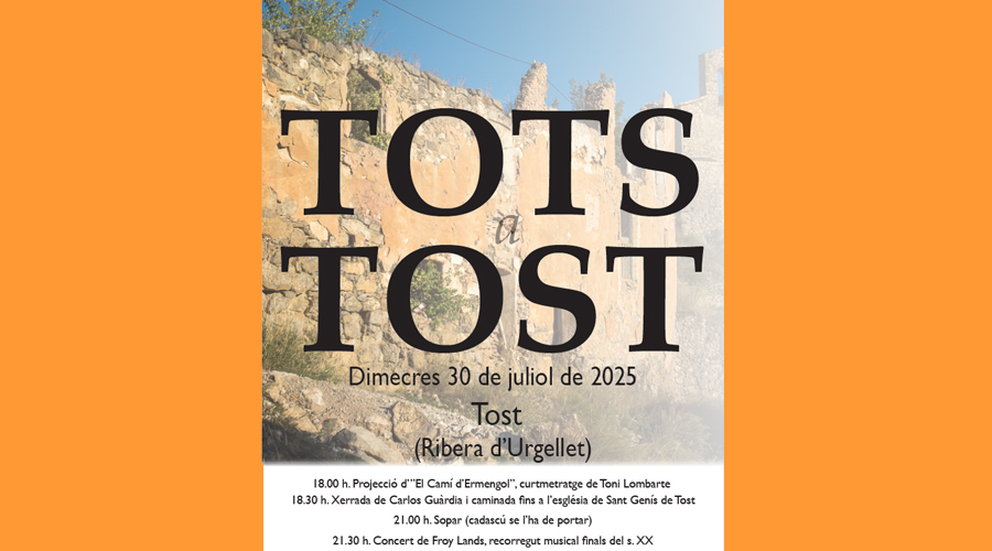 Cartell de la 4a edició de "Tots a Tost" (CCAU)