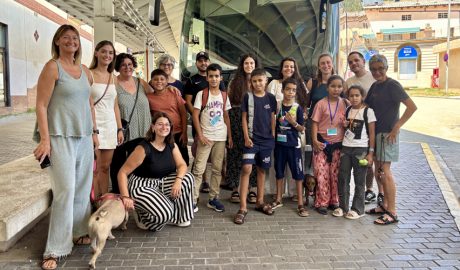 Participants en el projecte "Vacances en pau", organitzat per l'ONG Pirineu amb el Sàhara