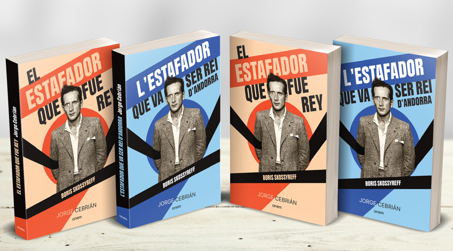 Exemplars del llibre "L'estafador que va ser rei d'Andorra" (Anem Editors)