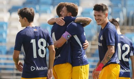 Alegria andorrana per la victòria contra el Castilla per 1 a 3