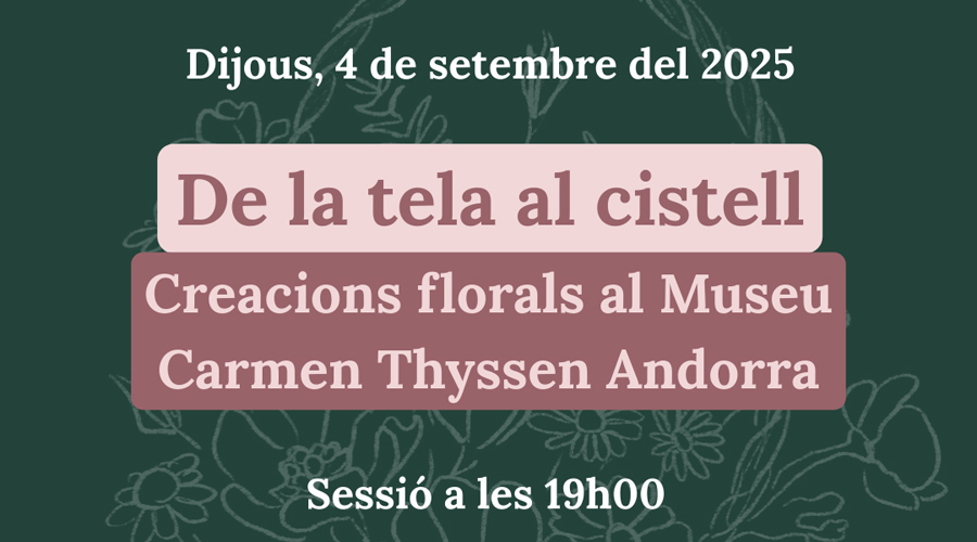 La primera activitat de setembre es farà el dijous, 4 de setembre (MCTA)