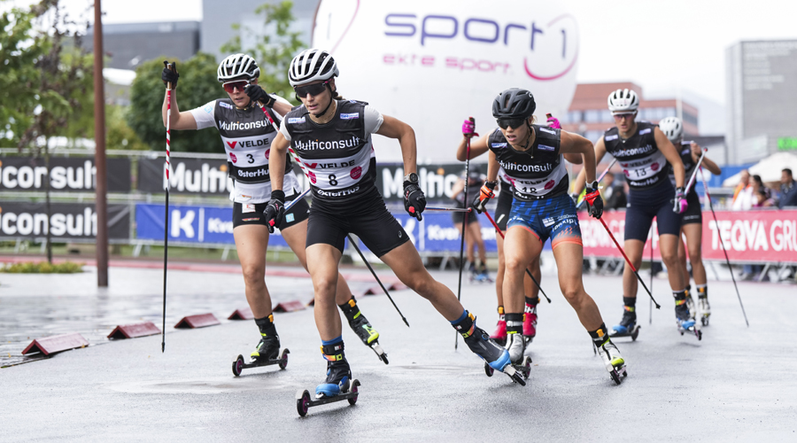 Gina del Rio, al capdavant a la sèrie de quarts de final de l'esprint del Blink Festival. FOTO: Nordnes_Nordic Focus