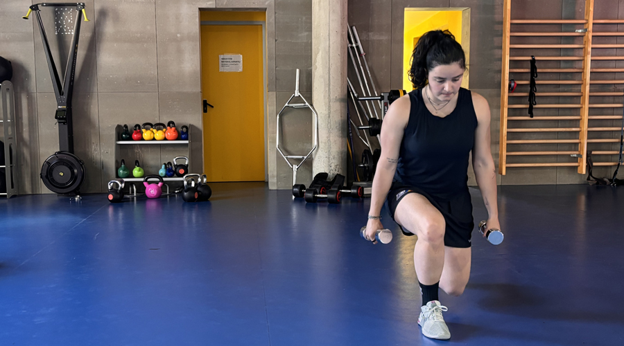 Jordina Caminal, recuperant-se al CTEO d'Ordino, el mes de juny (FAE)