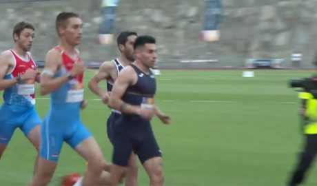 Nahuel Carabaña en una cursa a Andorra