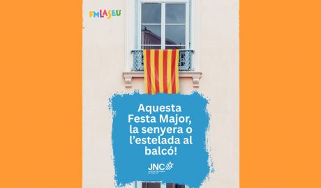 Crida de la JNC per a posar estelades o senyeres als balcons durant la Festa Major