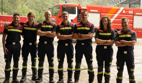 La dotació del Cos de Bombers desplaçada a Astúries