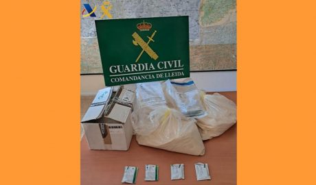 La droga intervinguda per la Guàrdia Civil a la Farga de Moles