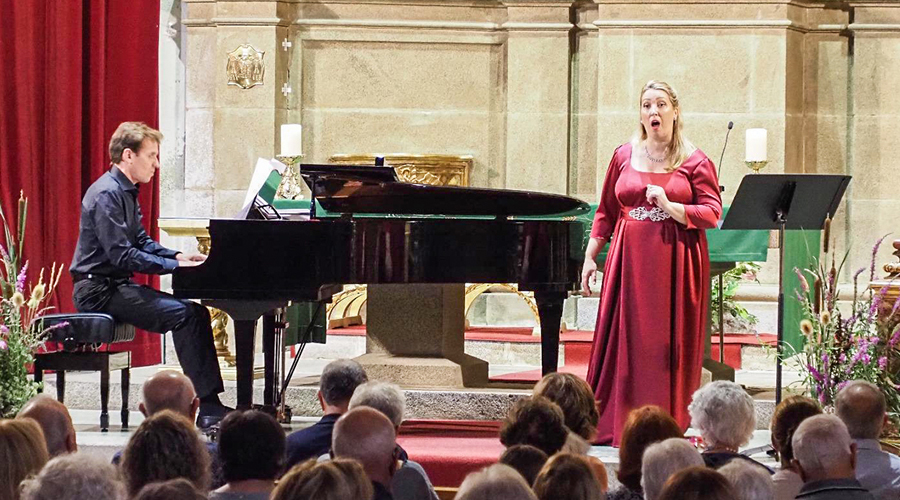 Concert amb la mezzosoprano, Gemma Coma-Alabert, acompanyada al piano per Quim Solà (Anselm Pallàs)
