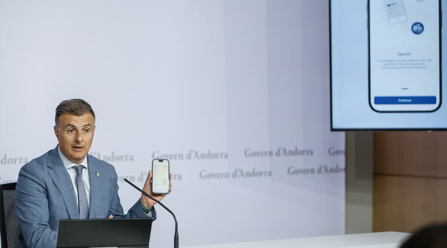 El ministre Marc Rossell durant la seva compareixença (SFGA)