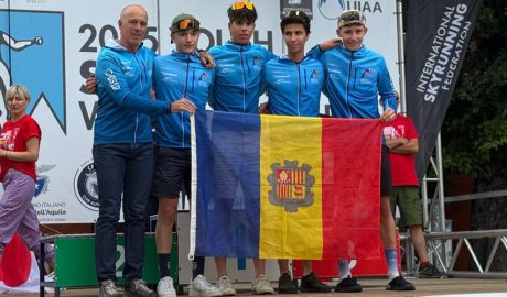 La delegació andorrana a Fonte Cerreto