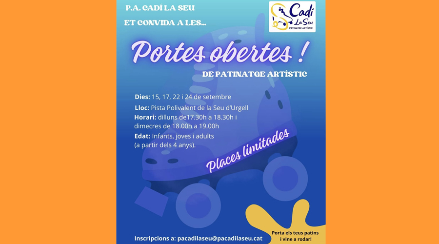 Cartell anunciant les portes obertes