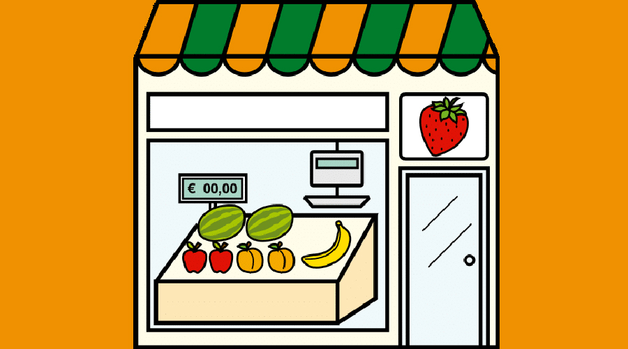 El pictograma d'una fruiteria (Aj. la Seu)