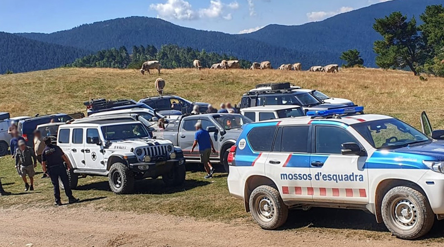 Els Mossos d'Esquadra han denunciat una empresa de guiatge de vehicles 4x4 (Foto: Mossos)