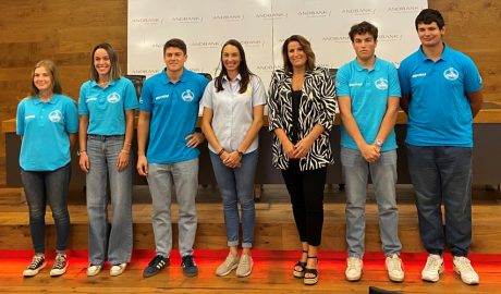 Presentació, a la seu d'Andbank, dels equips participants al Trial de les Nacions