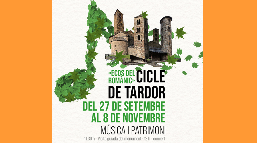 Cartell anunciant el cicle de tardor Ecos del romànic (Fundació ONCA)