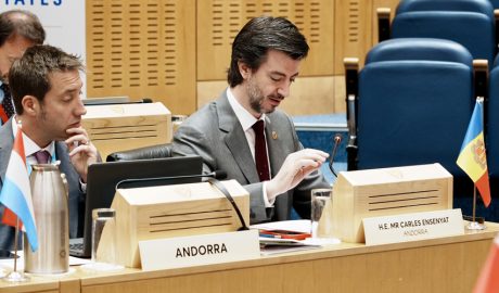 El síndic, Carles Ensenyat, a la Conferència de Presidents de Parlaments de Petits Estats d'Europa
