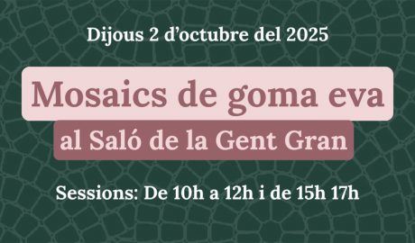 Cartell de la primera activitat d'octubre