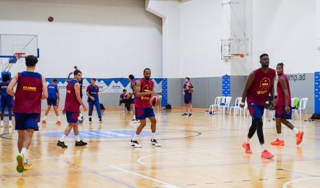 El Barça de bàsquet d'estada a Encamp