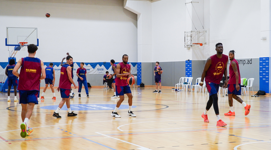 El Barça de bàsquet d'estada a Encamp (Comú d'Encamp)