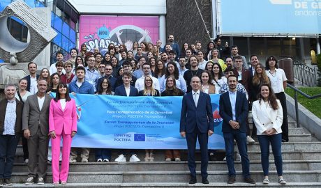 Participants al Fòrum transpirinenc de la joventut, a Canillo