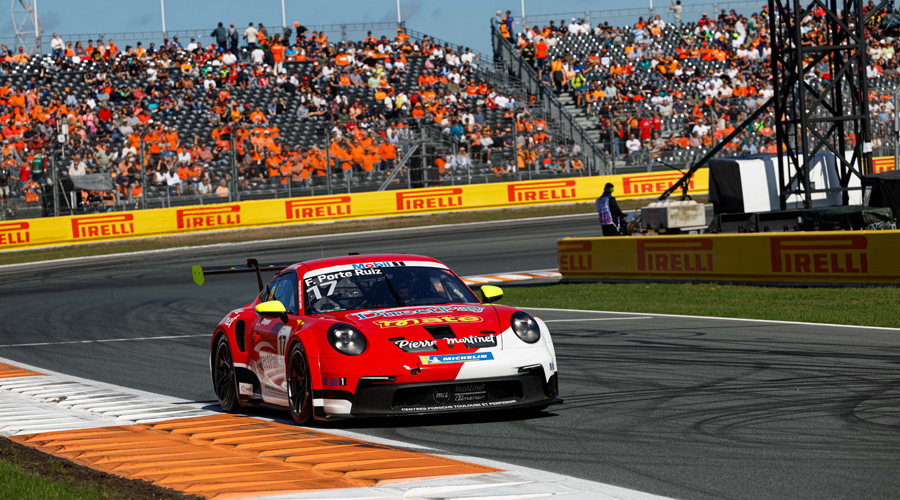 Frank Porté pilotant el seu Porsche. Foto: Cedida