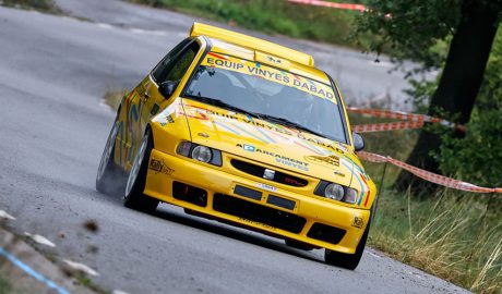 Joan Vinyes pilotant el Seat Ibiza