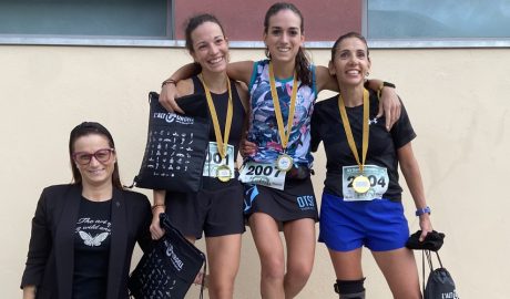 El podi femení de la cursa de Festa Major