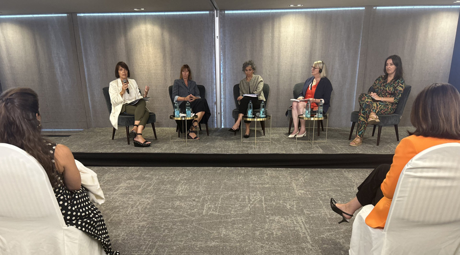 La taula rodona en què ha participat, Anna Vives (Delegació de la Generalitat a Andorra)