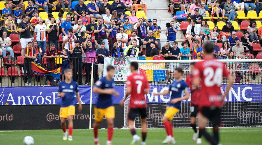 Imatge del partit entre l'FC Andorra i el Mirandès (FC Andorra)