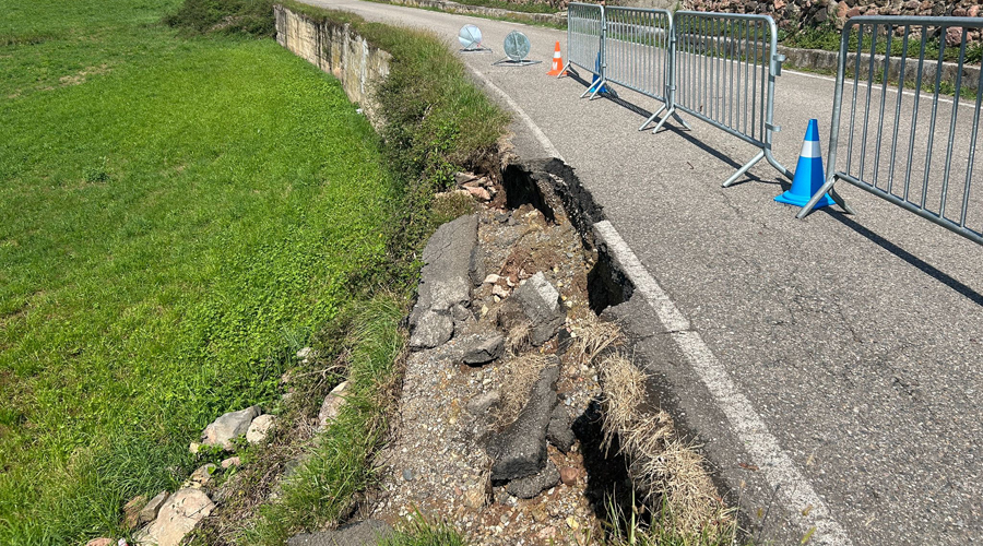 La zona que ha de ser sotmesa a la reparació del mur (RàdioSeu)