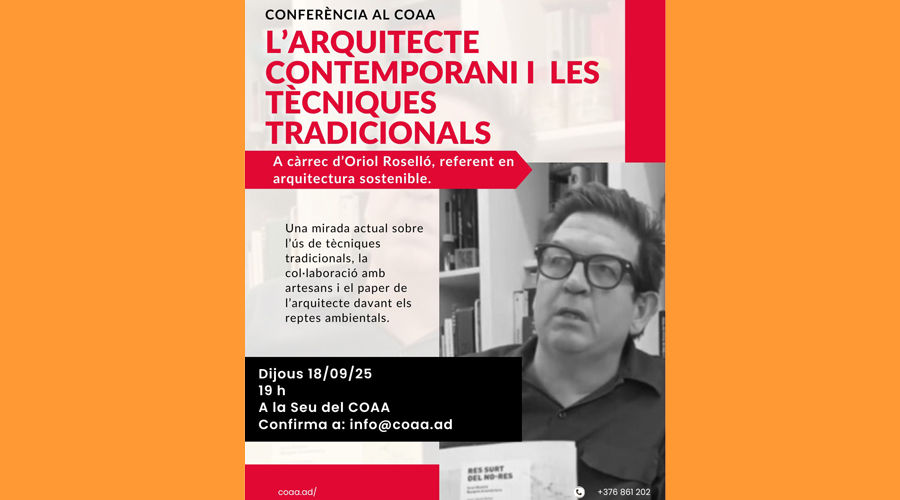 Cartell anunciador de la conferència (COAA)