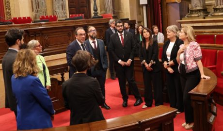 La delegació andorrana al Parlament català