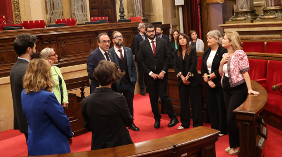 La delegació andorrana al Parlament català (Parlament de Catalunya)