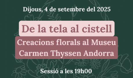 Cartell anunciant el taller d'aquest dijous