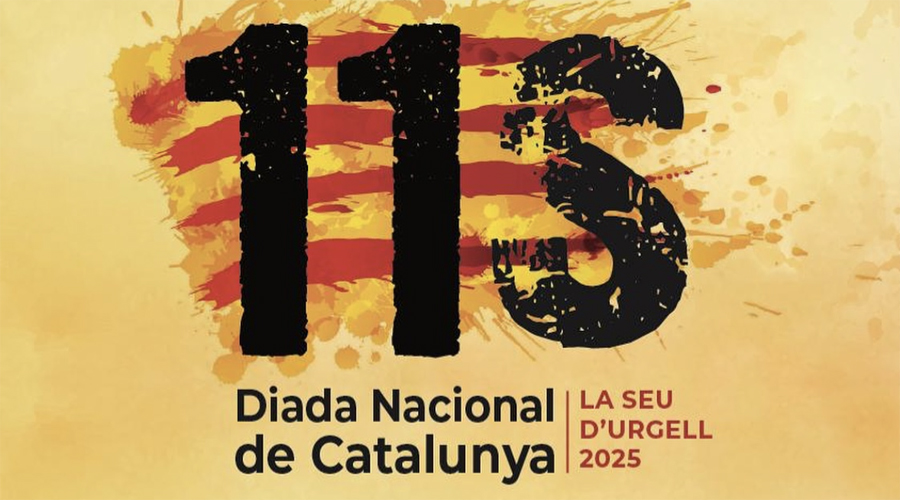 Cartell de la Diada Nacional de Catalunya a la Seu d'Urgell (Aj. la Seu)