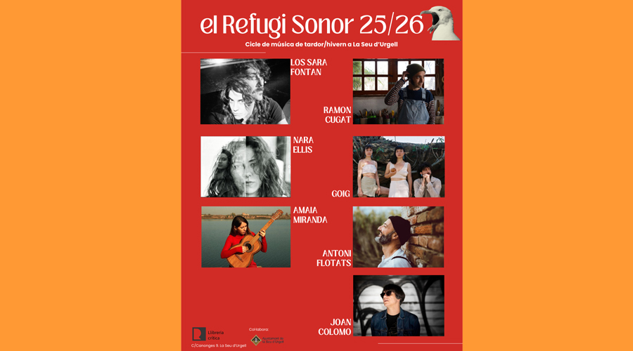 Programació de la tardor-hivern 2025-2026 del cicle El Refugi Sonor