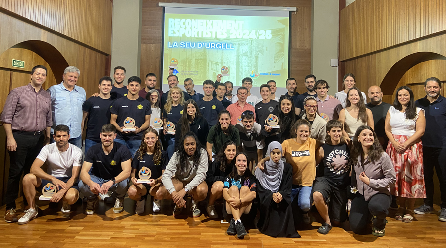 Els esportistes premiats en el reconeixement d'enguany (Aj. la Seu)