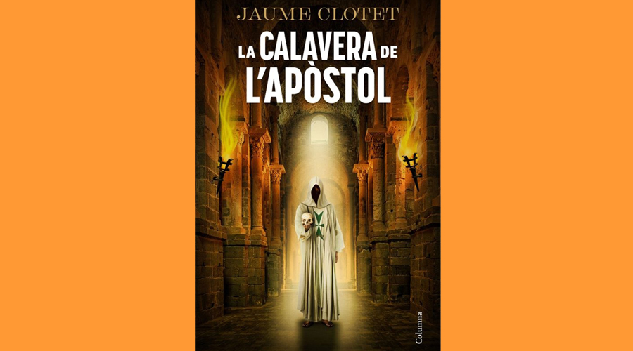 Coberta del llibre "La calavera de l'apòstol", de Jaume Clotet