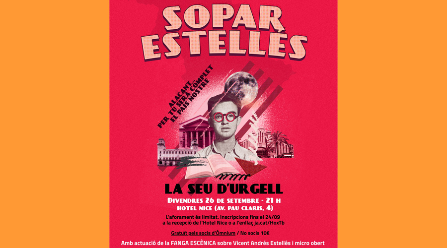 Cartell anunciant el Sopar Estellés