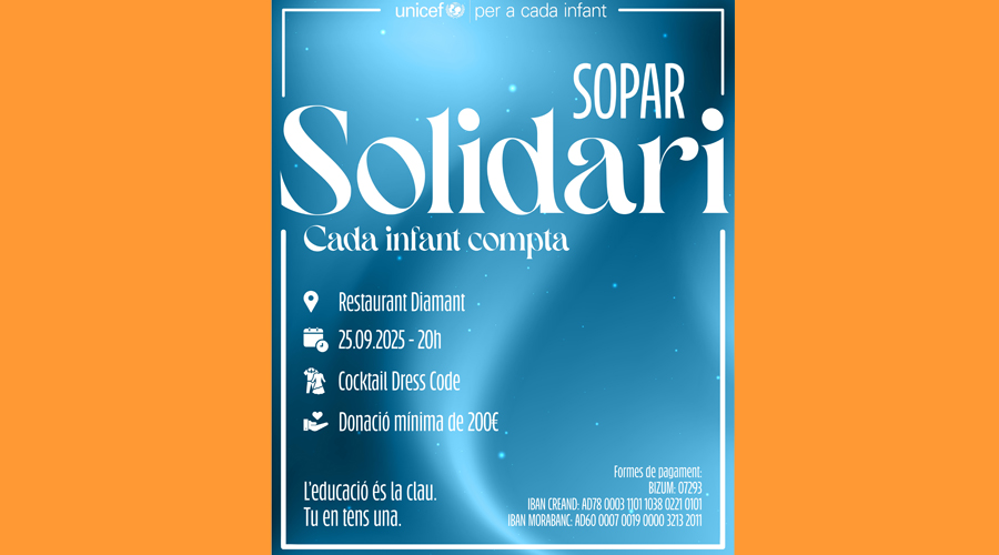 Cartell del Sopar Solidari (UNICEF)