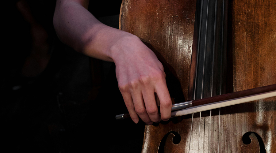 Un jove músic tocant el seu violoncel (SFGA)