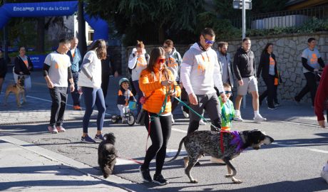 Alguns dels participants a la marxa d'Encamp