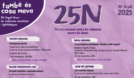 Els actes s'estendran al llarg de tot el mes de novembre