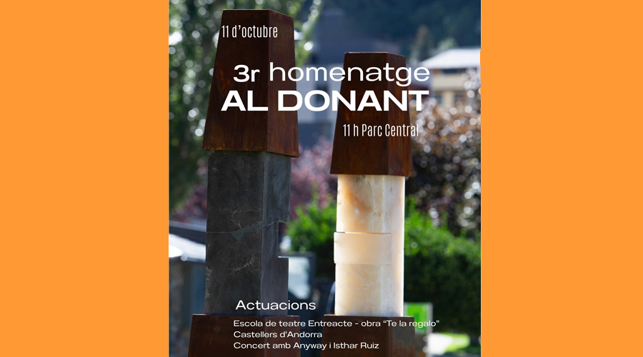 Cartell anunciat les activitats pel Dia del Donant (ATIDA)